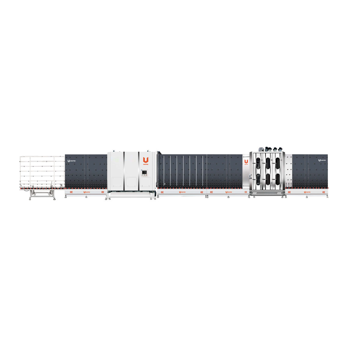 Línea Automática Vertical de Producción de DVH por Prensado Plano de armado interior